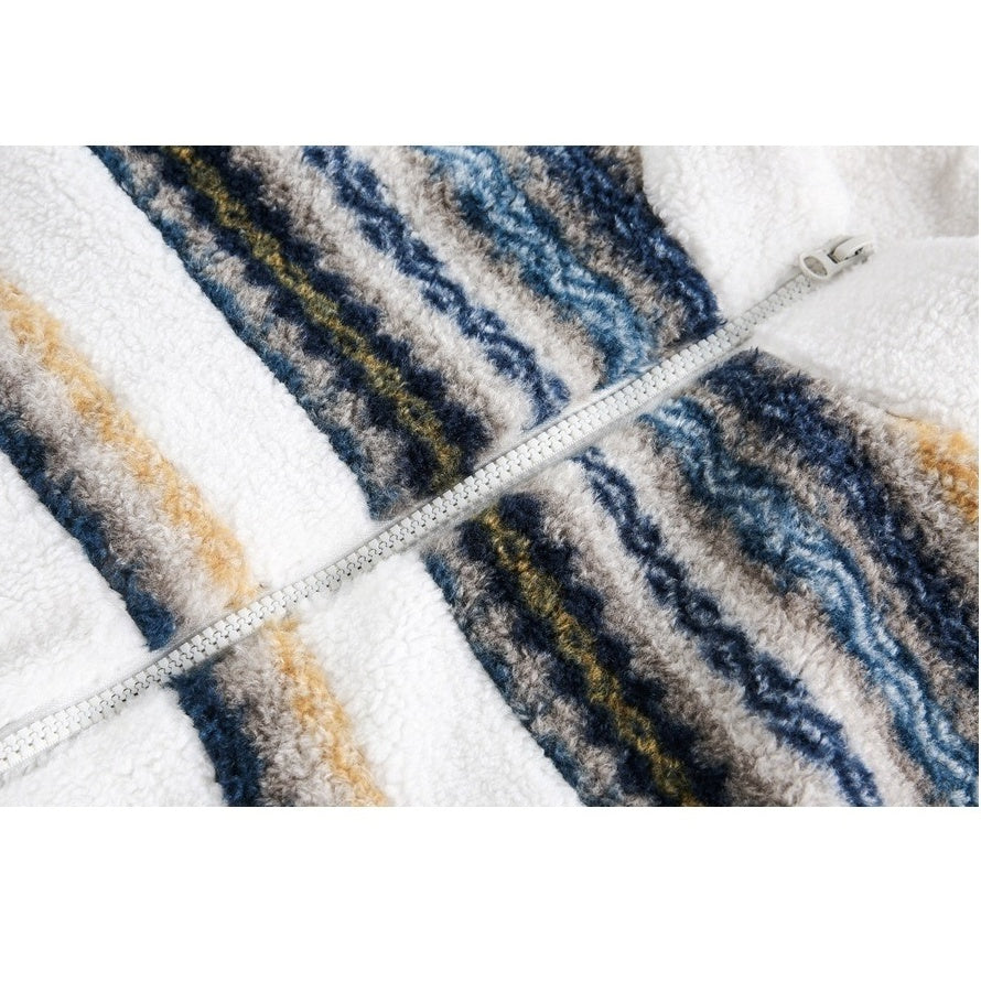 Nordic Pattern Boa Padded Jacket MY32