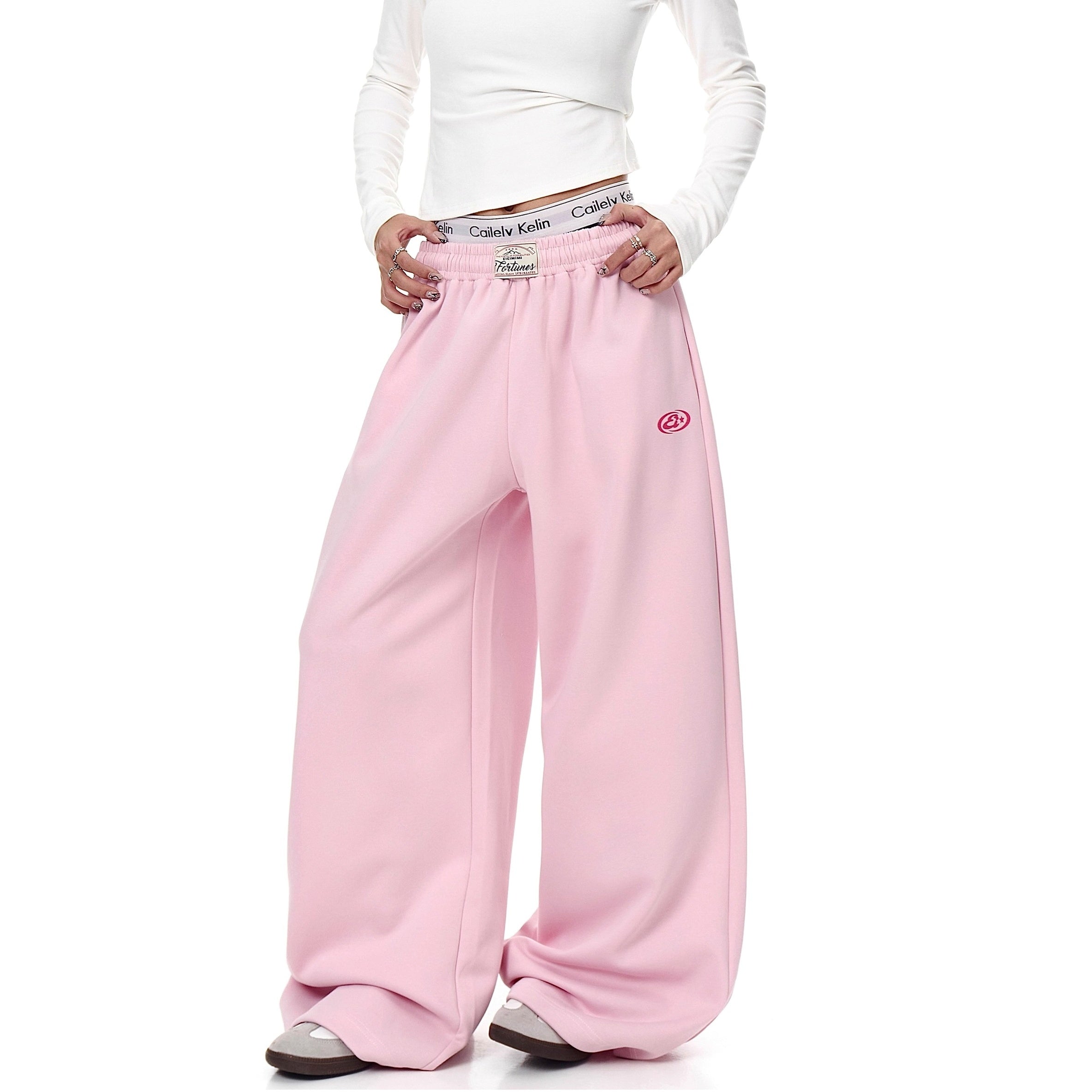 Monogram Print Wide Sweat Pants MW10288