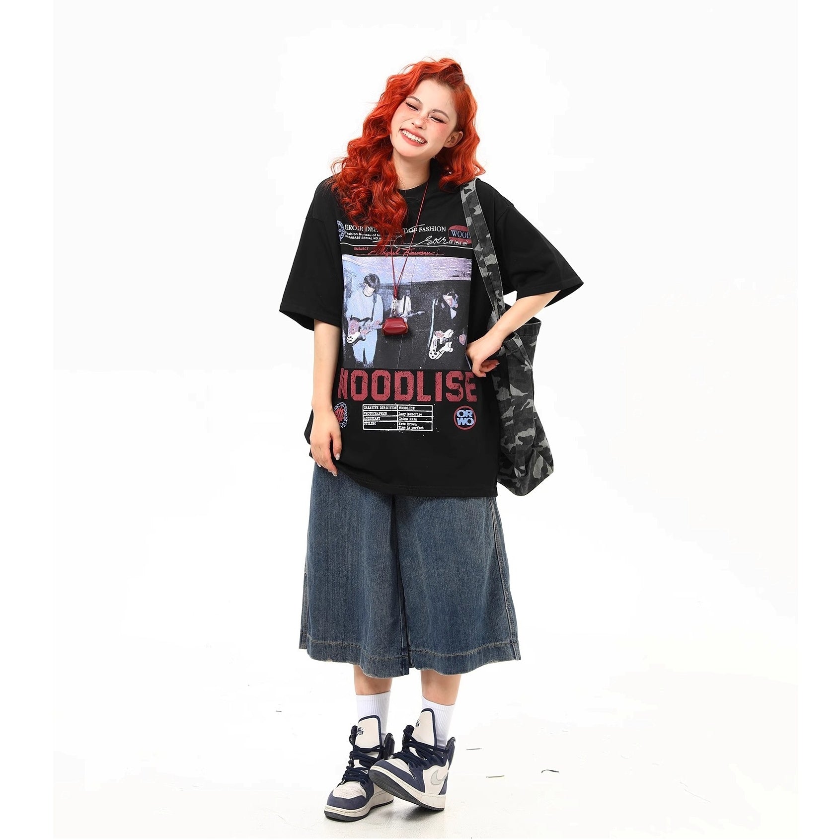 Rock Band Print T-shirt MW10232