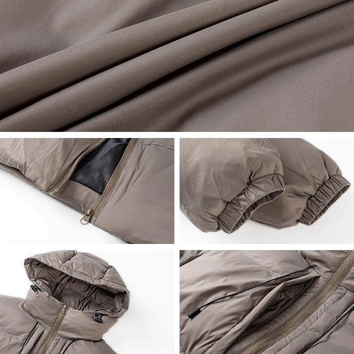 Print Hooded Short Padded Jacket TP9001