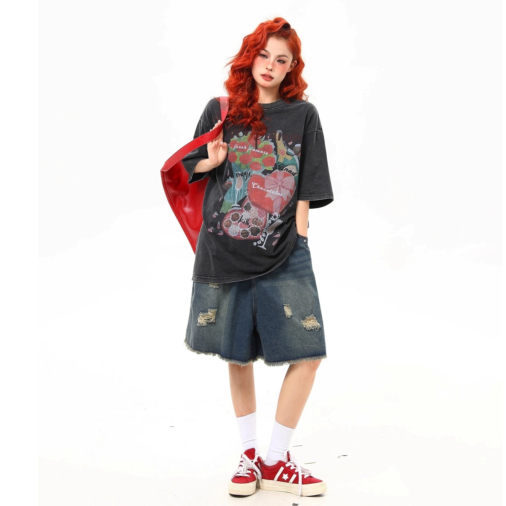 Vintage Wash Old Printed T-Shirt MW10230