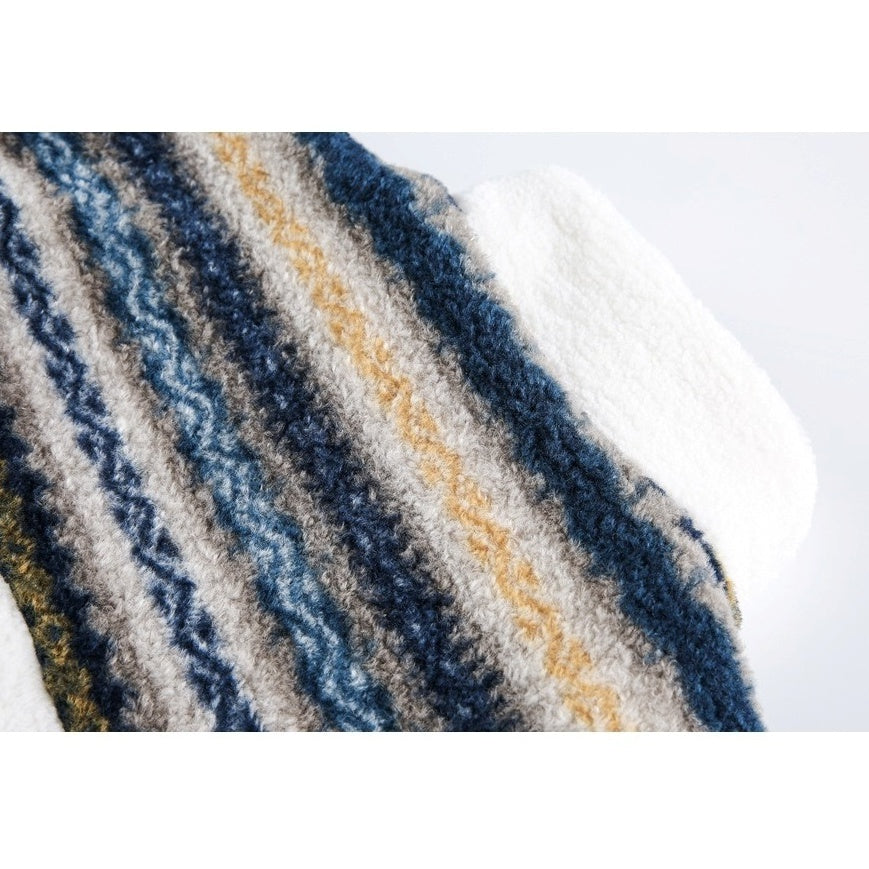 Nordic Pattern Boa Padded Jacket MY32