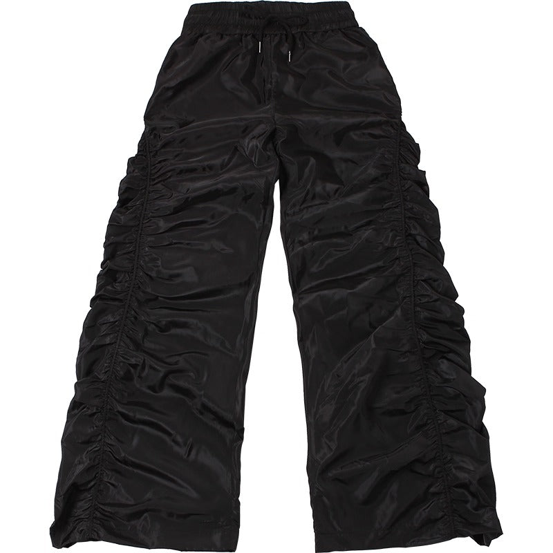 Side Gather High-waisted Loose Long Pants MW10256