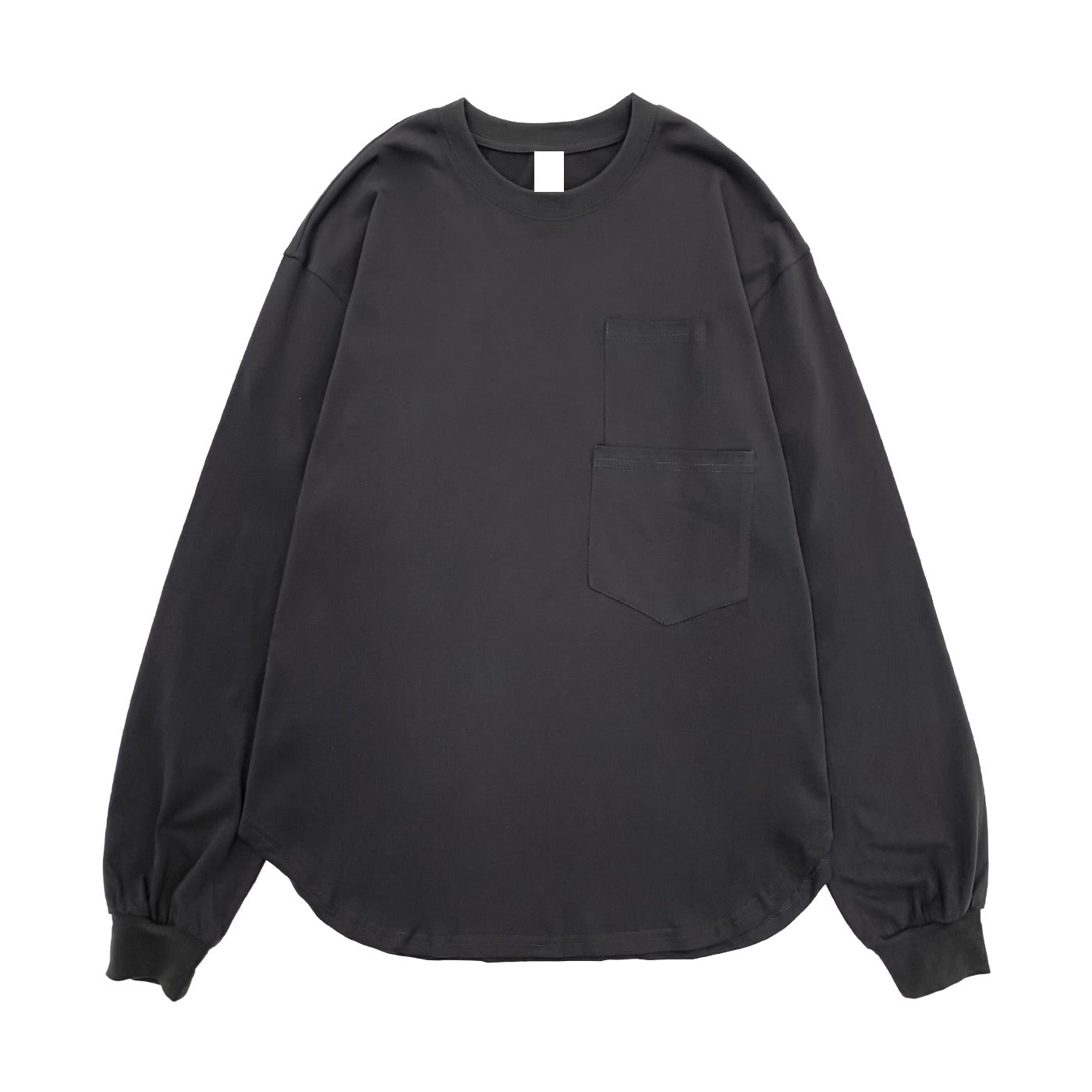 Double Pocket Crew Neck Long-sleeved T-shirt MN9032
