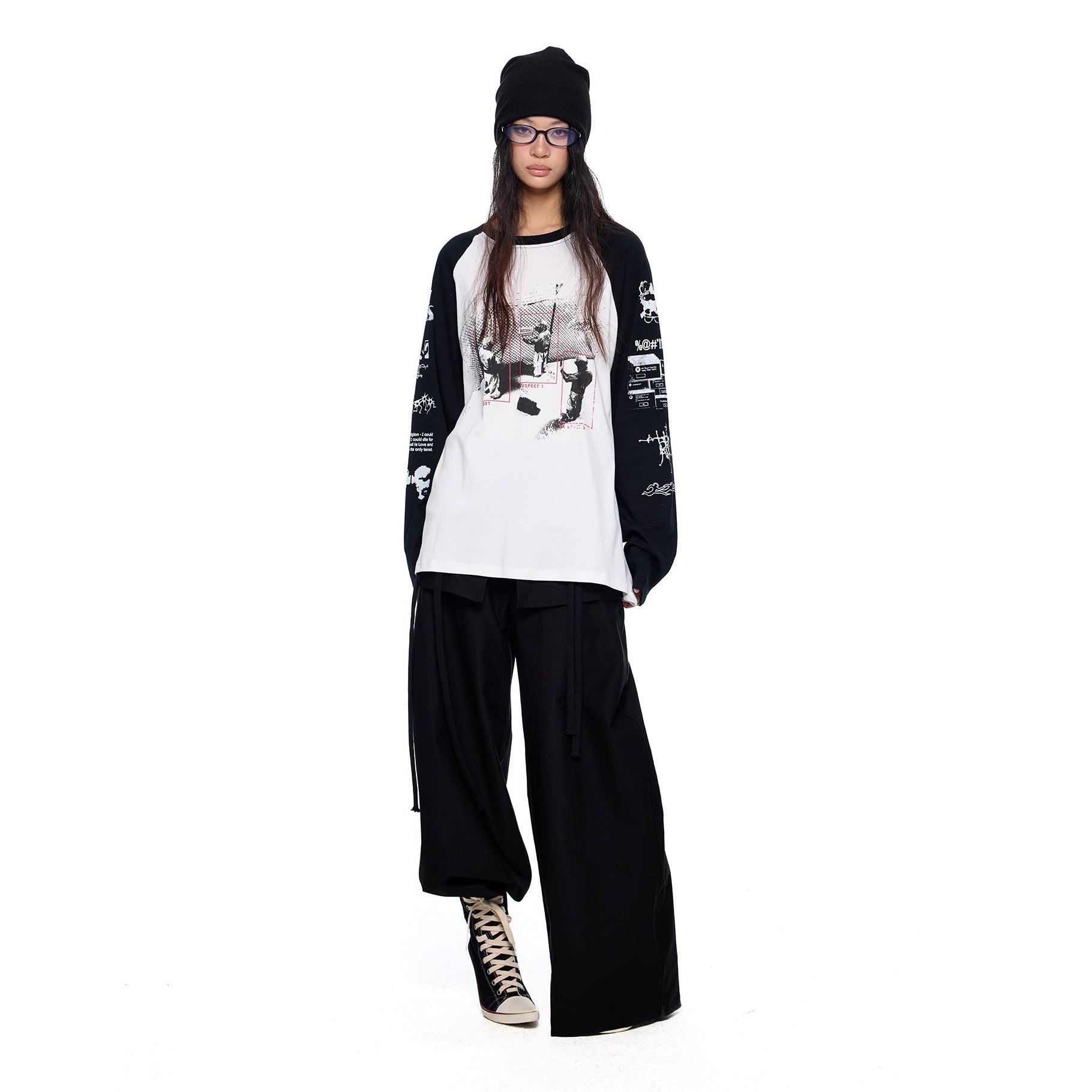 Print Ralan Sleeve Long T-Shirt MW10324