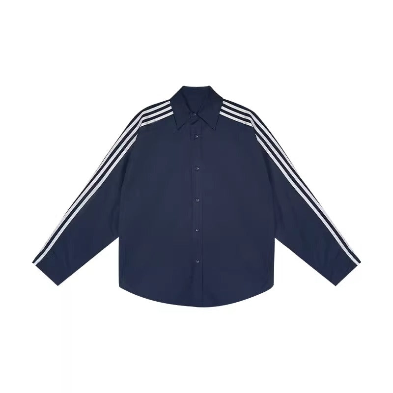 Three-bar Loose Shirt + Shorts Set-up CC1004