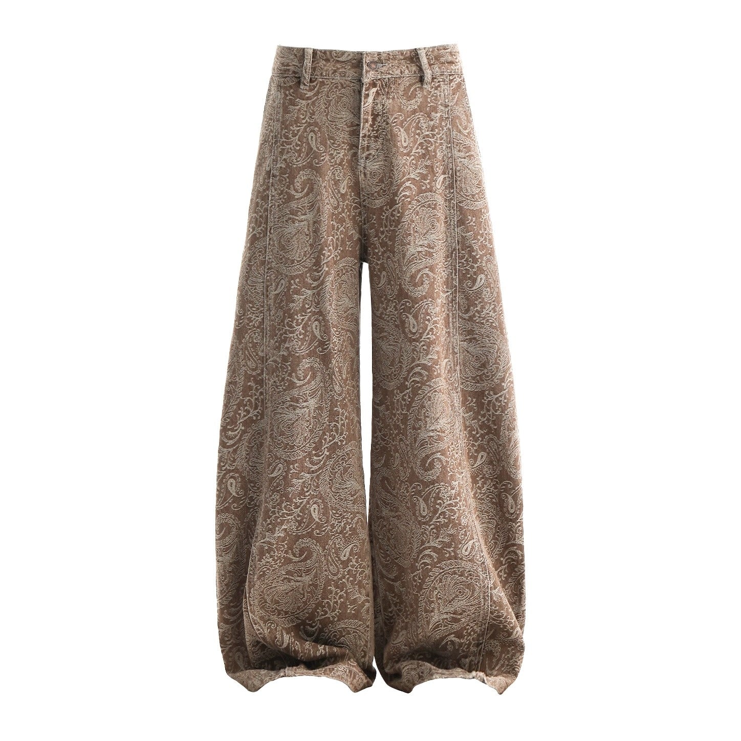 Paisley Pattern Wide-leg Curve Jeans AC7136