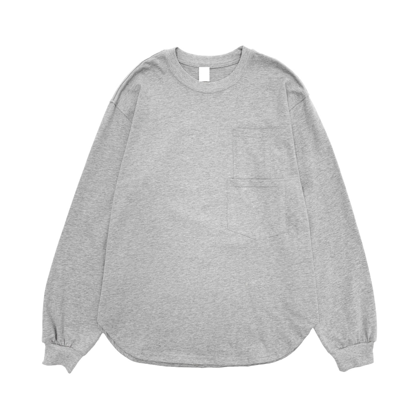 Double Pocket Crew Neck Long-sleeved T-shirt MN9032