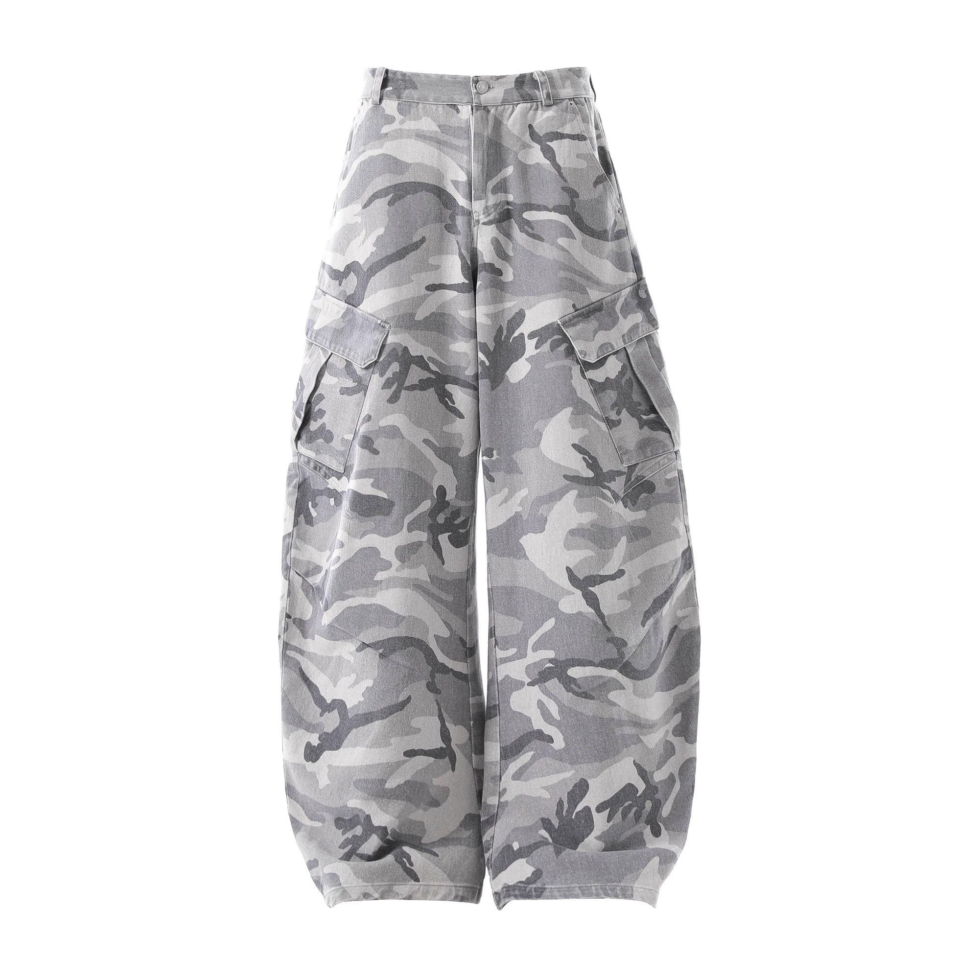 Camouflage Wide Curve Cargo Pants MW10191