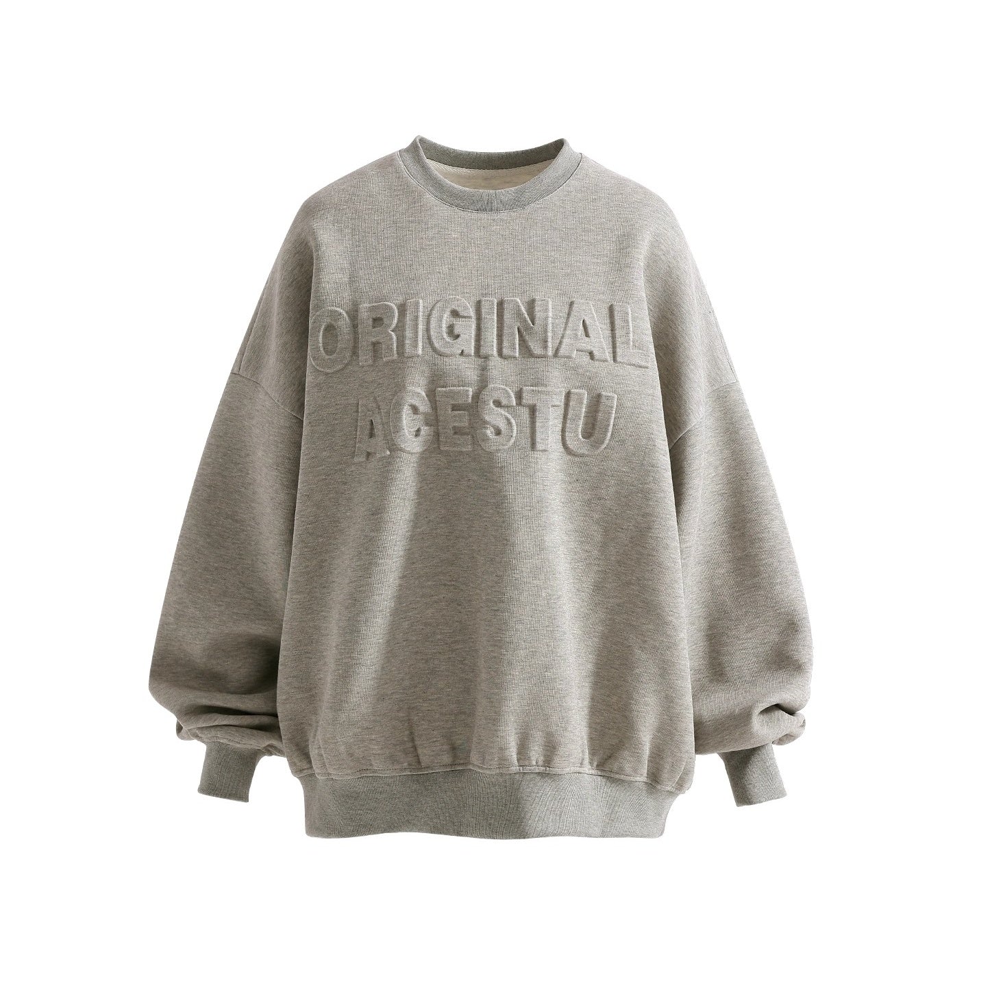 Emboss Logo Loose Pullover Sweat AC7153