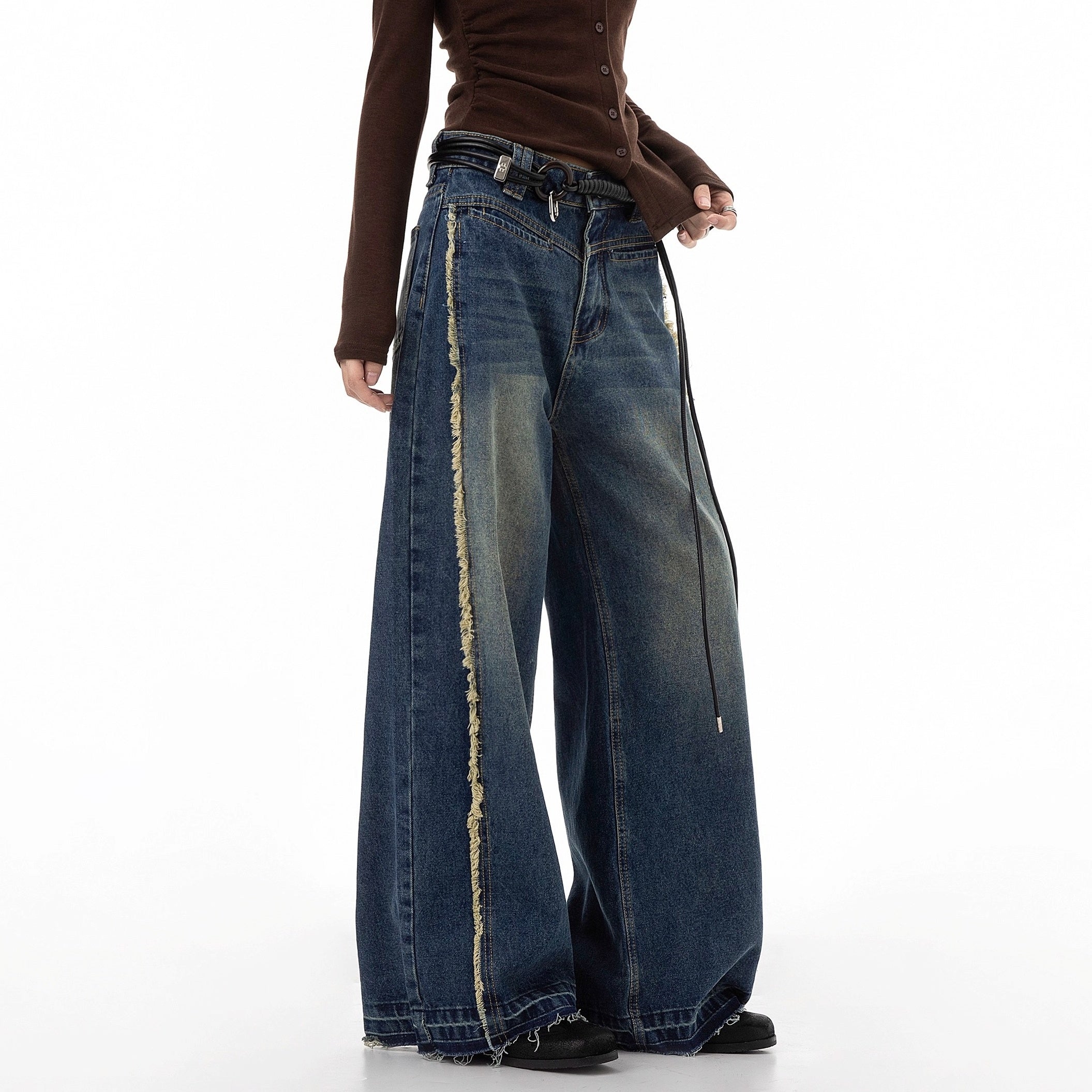 Vintage Damage Wide Buggy Jeans IC9114