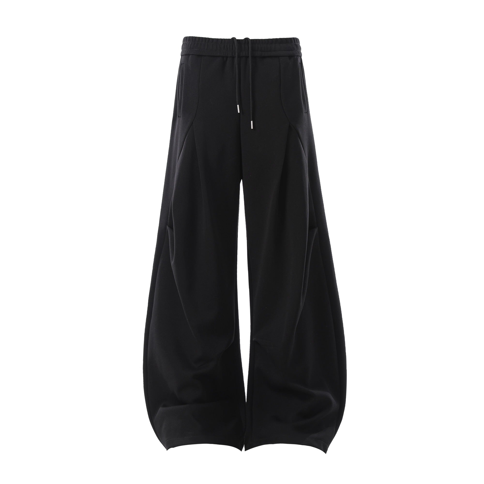Pleated Design Scimitar Sweat Pants BK7030