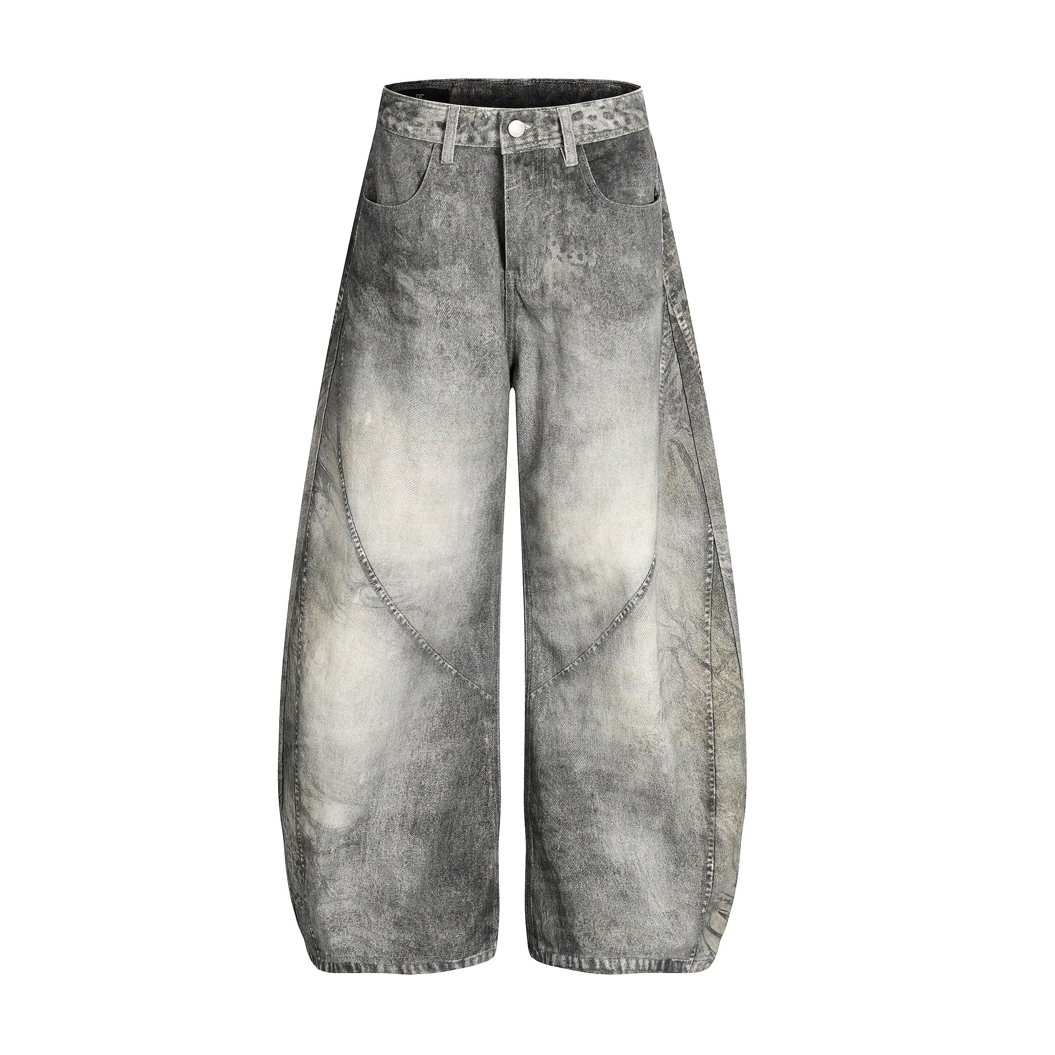 3D Printing Distressed Wide Scimitar Jeans BK7036
