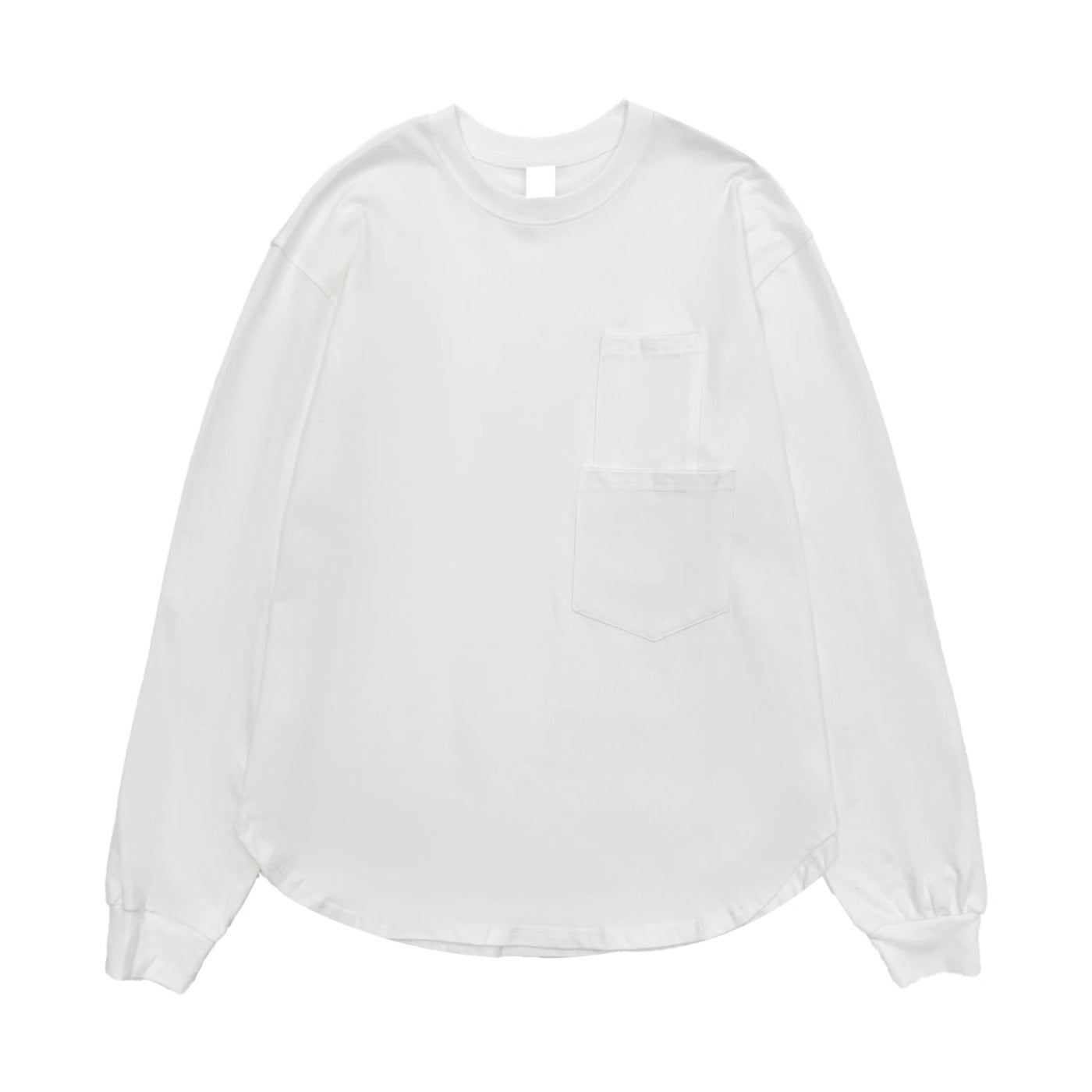 Double Pocket Crew Neck Long-sleeved T-shirt MN9032