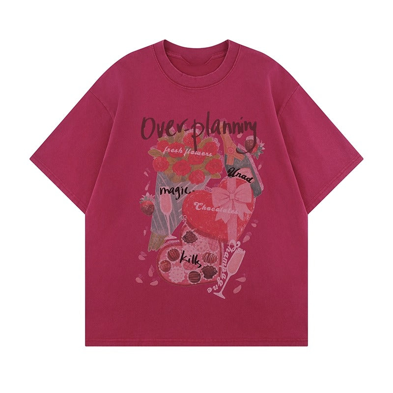 Vintage Wash Old Printed T-Shirt MW10230