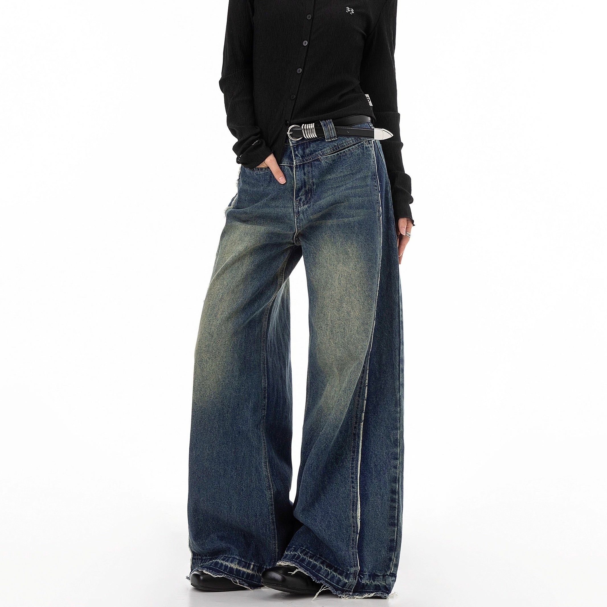 Vintage Damage Wide Buggy Jeans IC9114