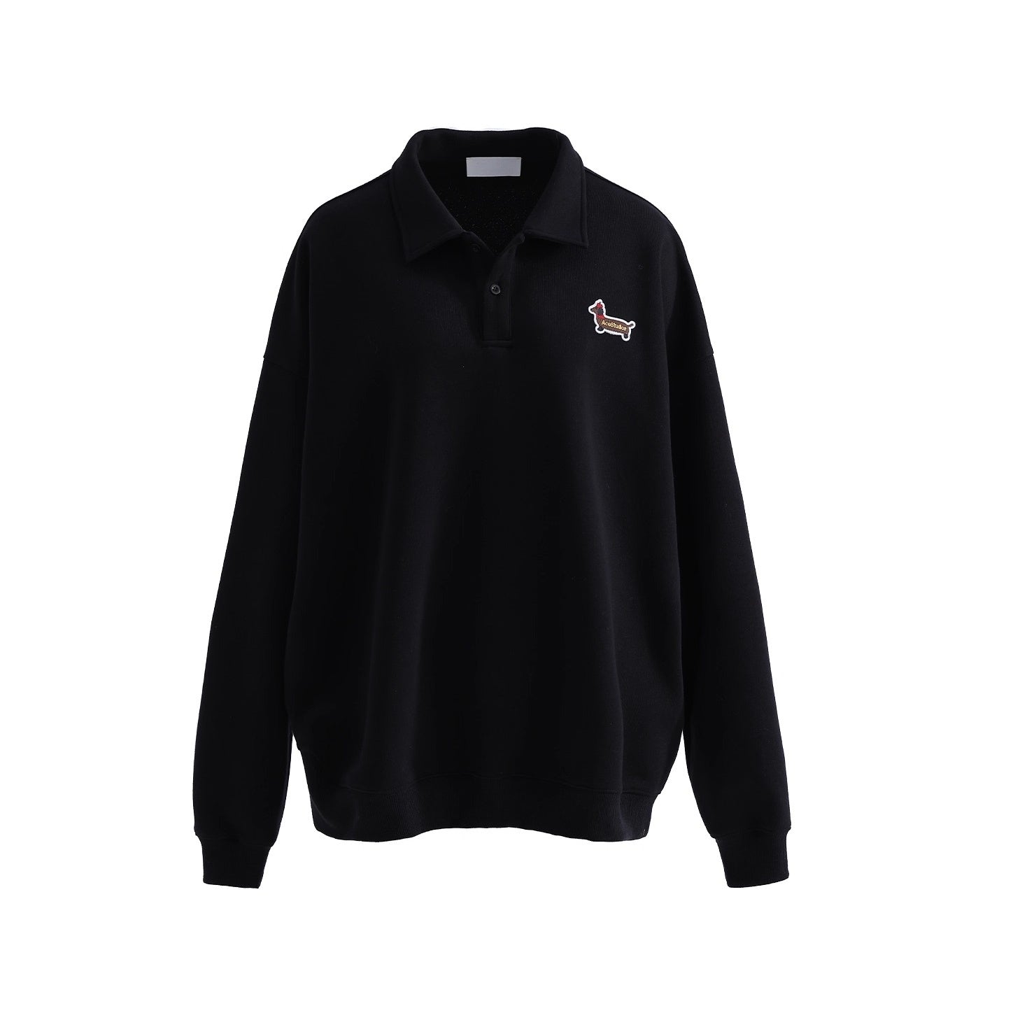 Dachshund Embroidered POLO Collar Sweat AC7155