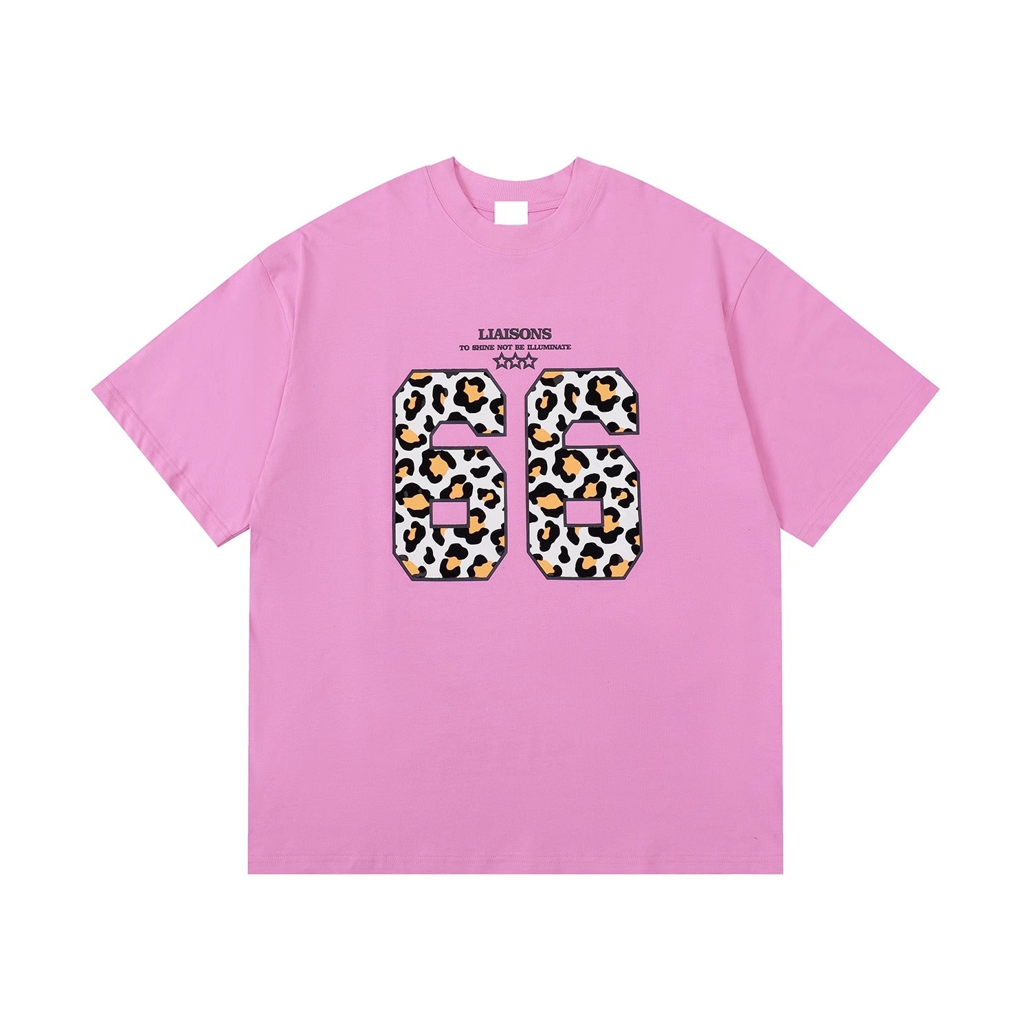 Flocked Leopard Print T-Shirt MN9009