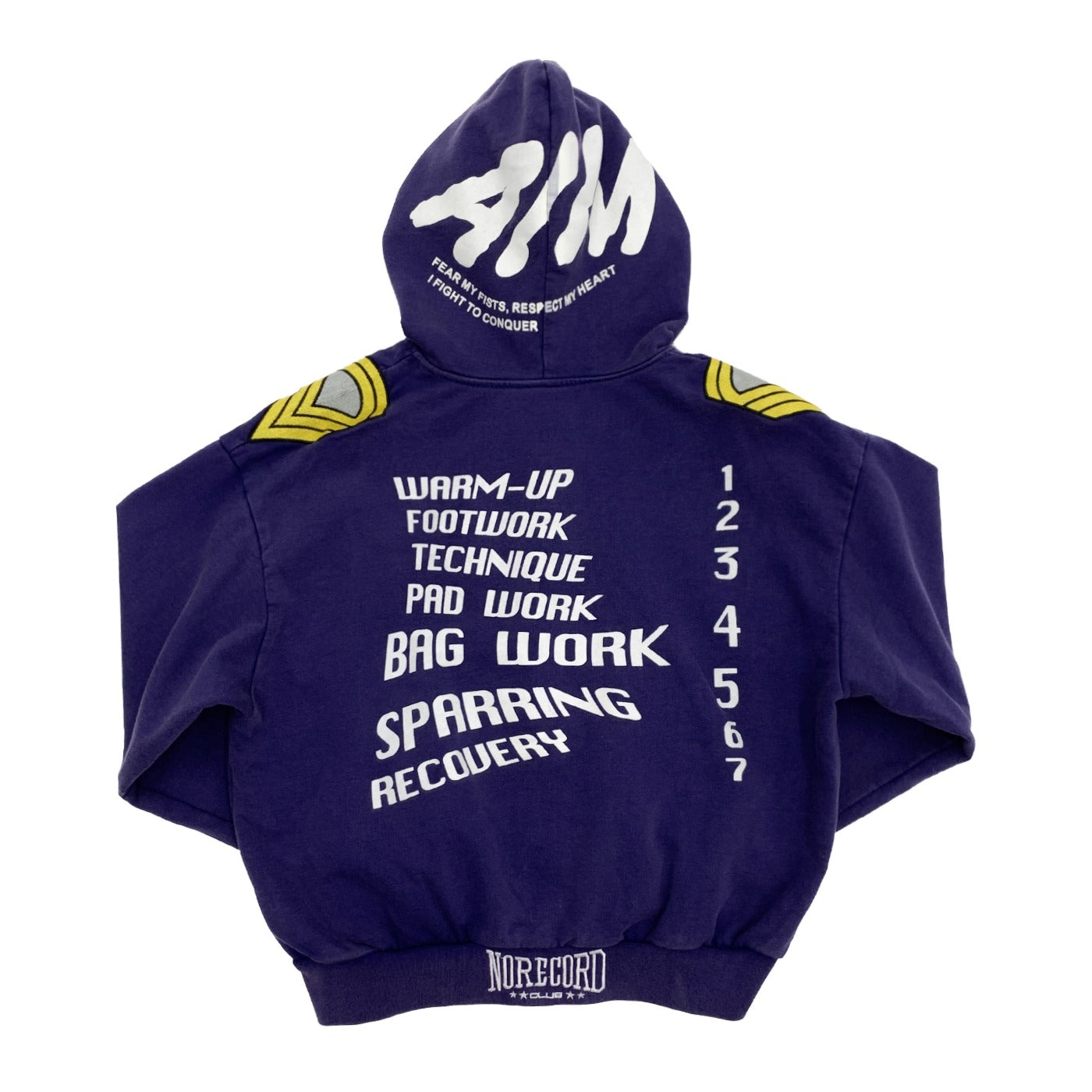 Letter Markings Washed Hooded  Parka MN9043