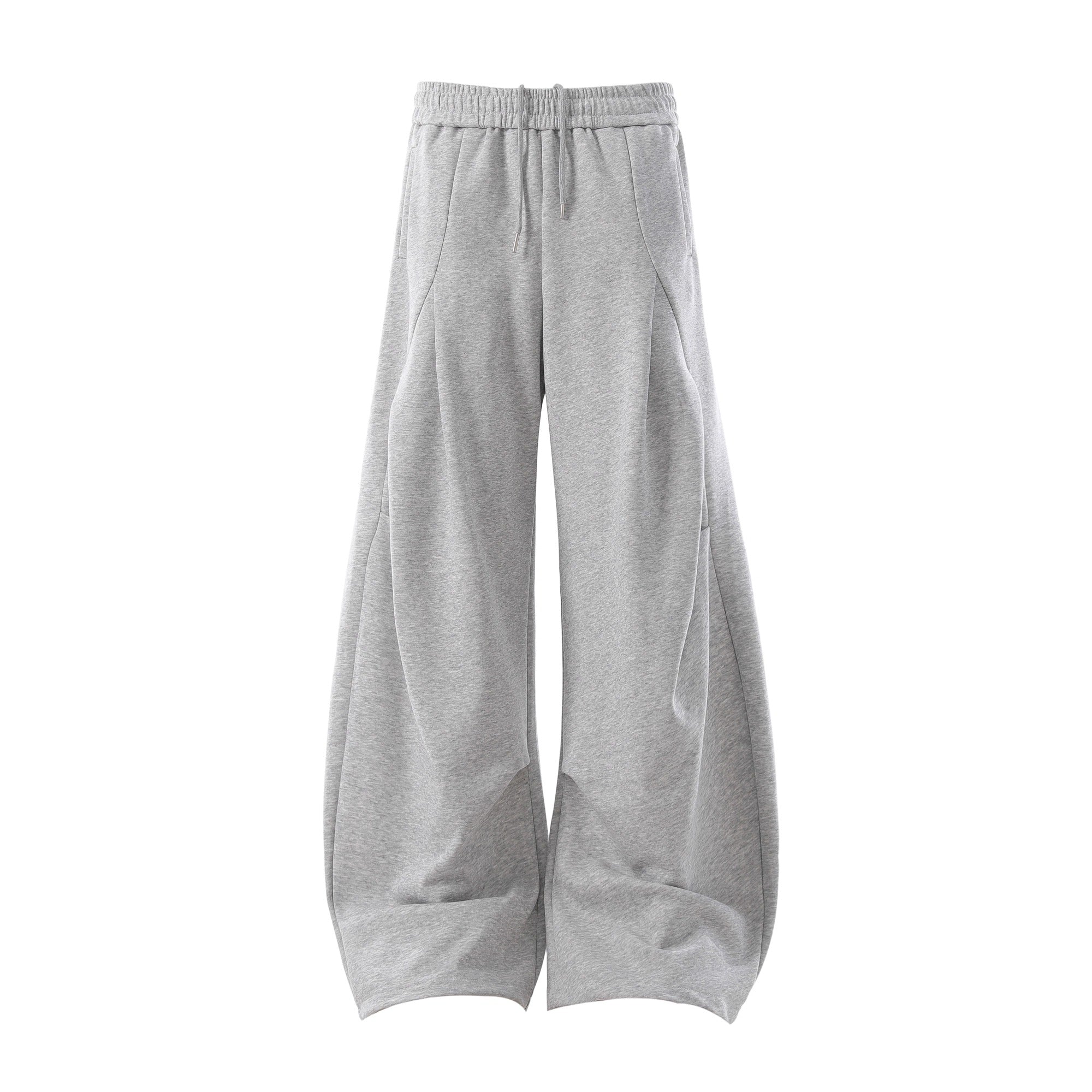 Pleated Design Scimitar Sweat Pants BK7030