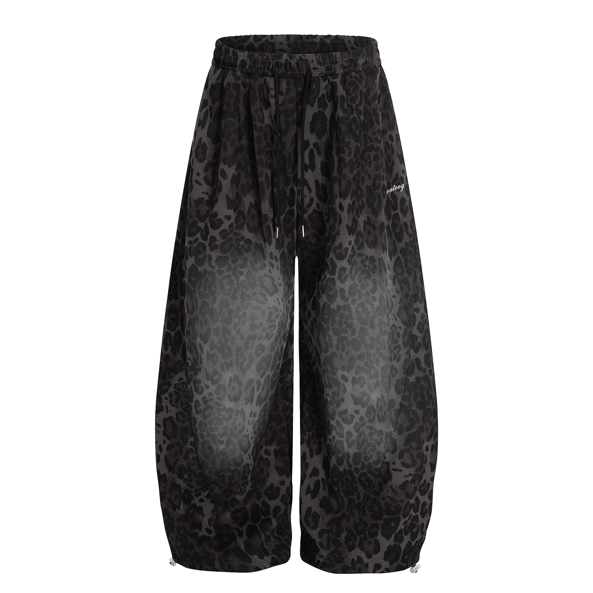 Gradient Leopard Print Scimitar Sweat Pants BK7049