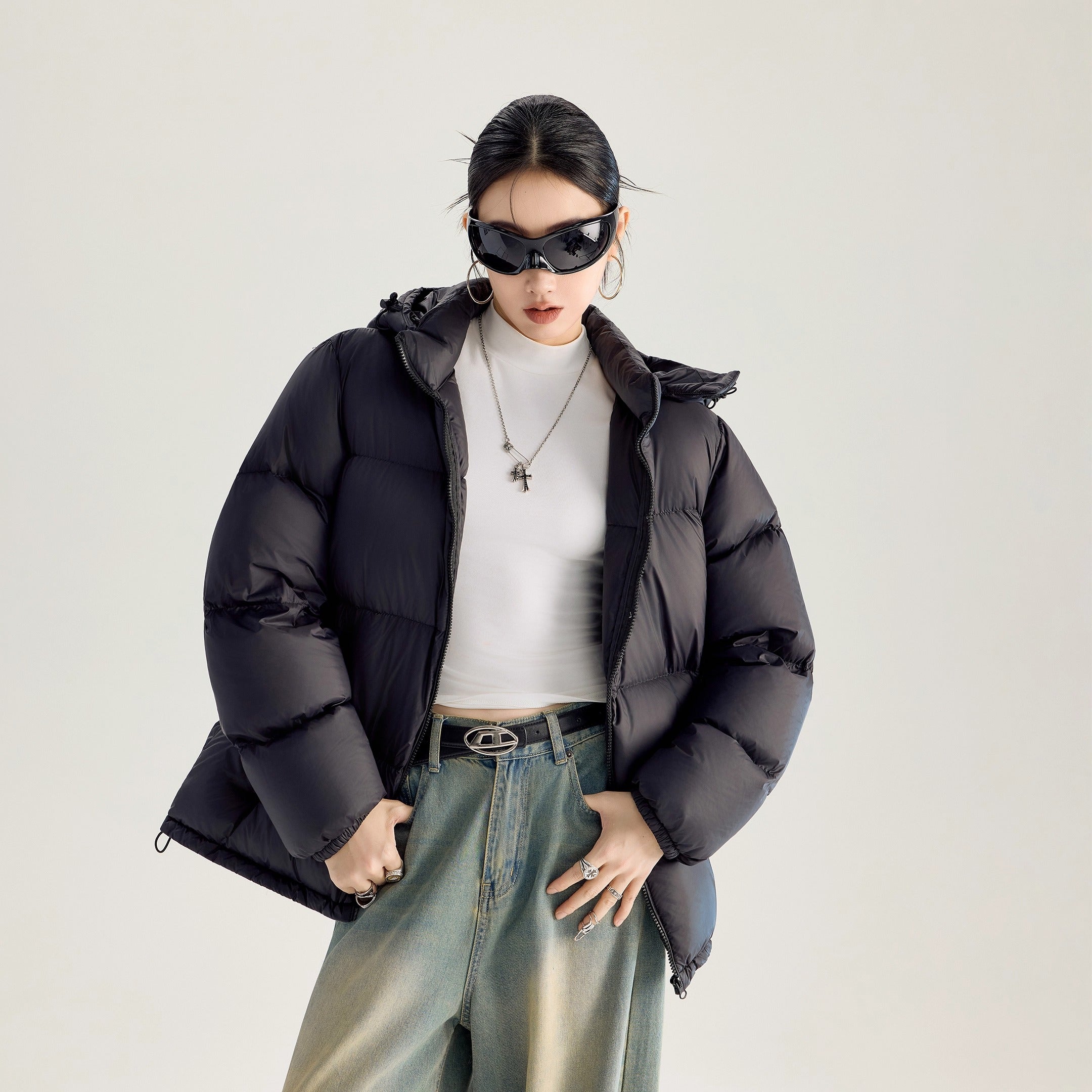 Hooded Down Jacket IC9118