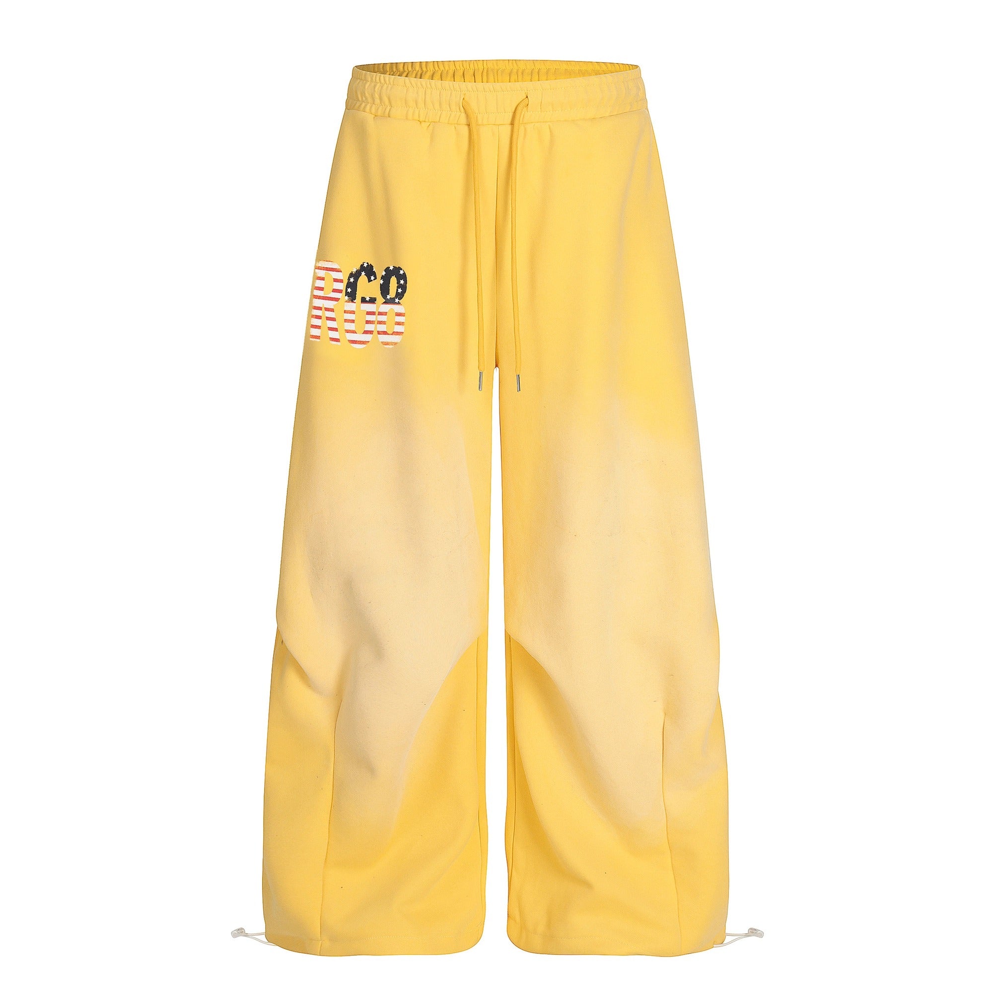 American Letter Print Loose Sweat Pants BK7012