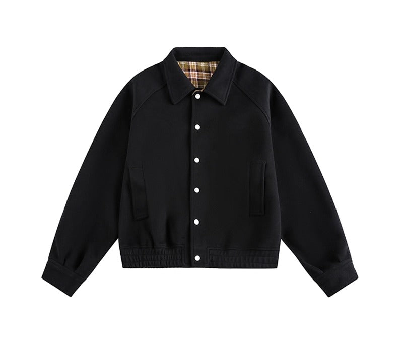 Square Collar Button-down Sweat Jacket MW10262