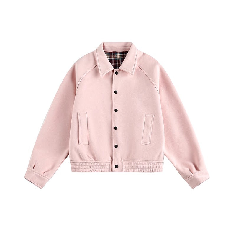 Square Collar Button-down Sweat Jacket MW10262