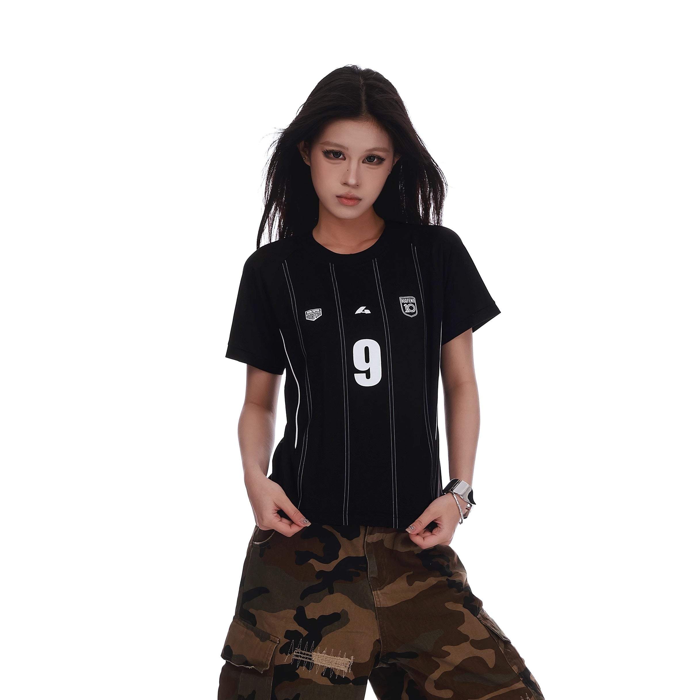 Sports Design Stripe T-shirt VI2004