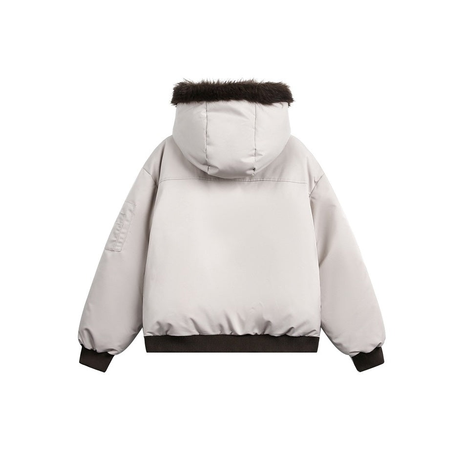 Fur Collar Hooded Padded Jacket MY33