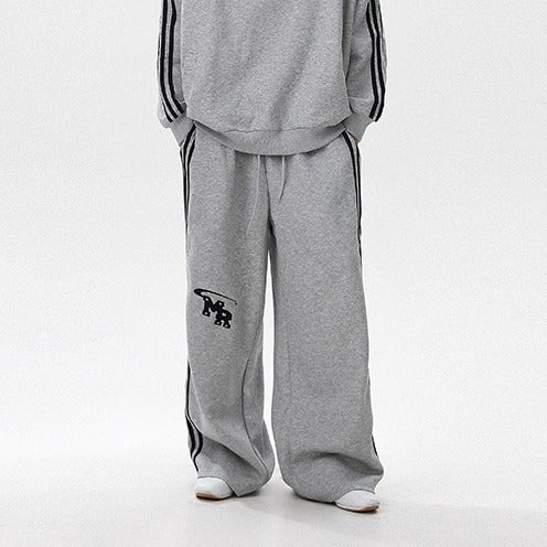 【上下別売り】Stand Collar Sweat Pullover ＆ Wide Pants Set-up MR8027