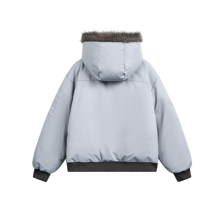 Fur Collar Hooded Padded Jacket MY33