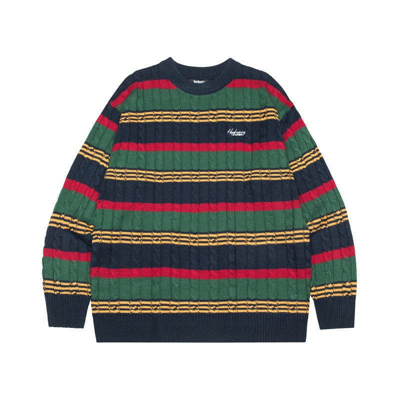 Multi-color Loose Border Sweater HH7002