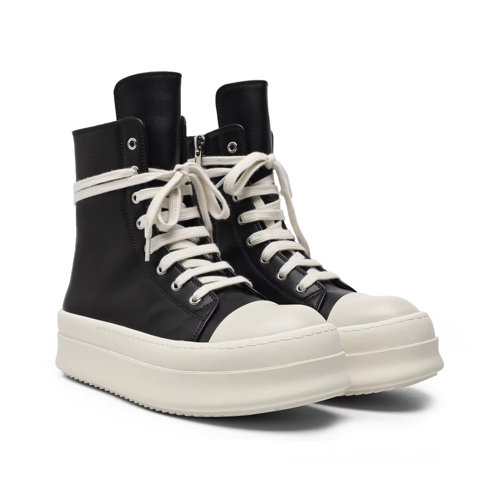High-Top Zipper Design Heightened Sneakers FG2007