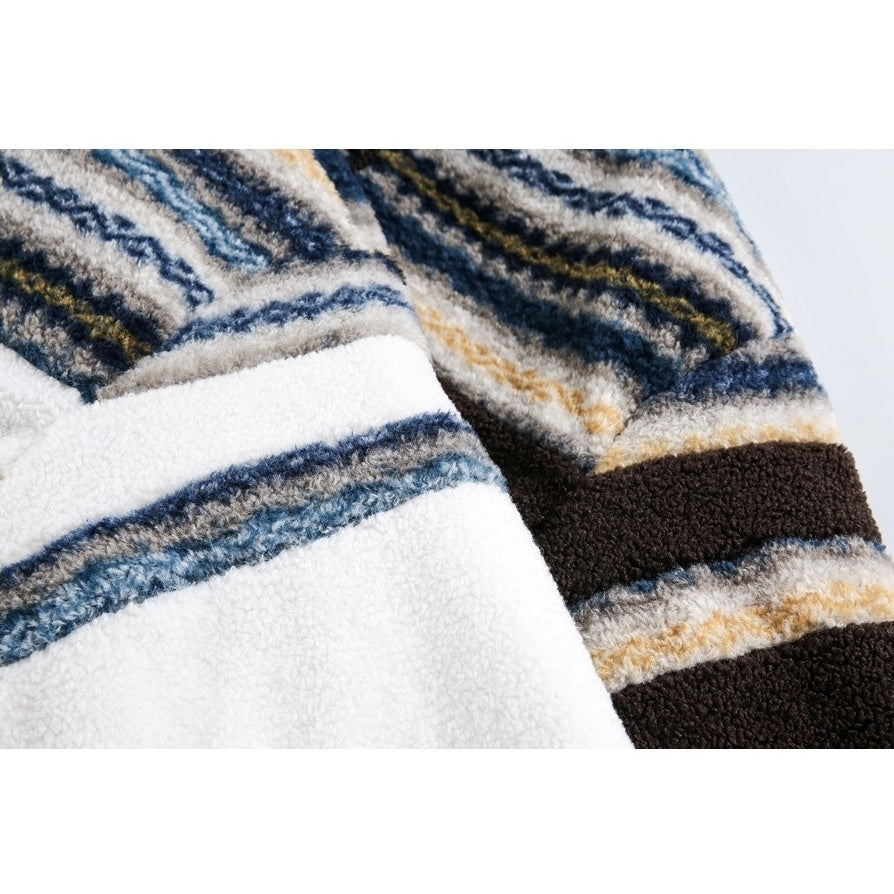 Nordic Pattern Boa Padded Jacket MY32