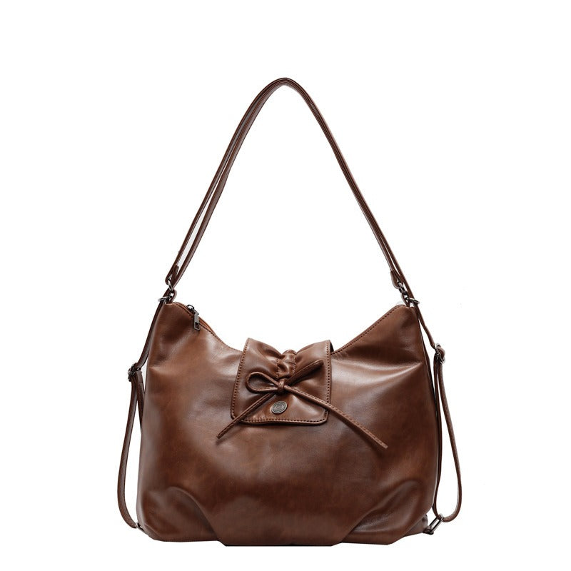 Vintage Like PU Leather Shoulder Bag BA045