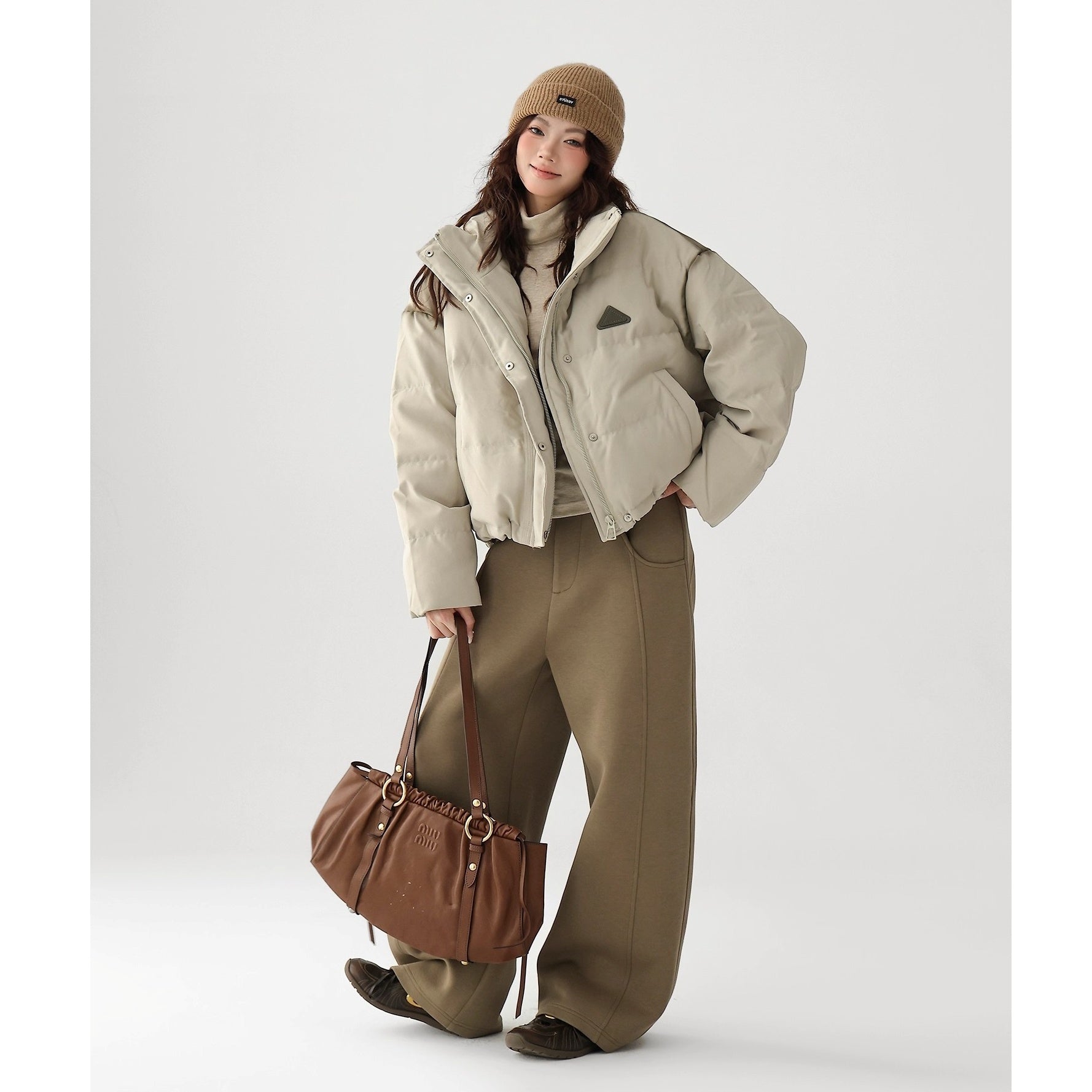 Stand Collar Short Down Jacket AC7016