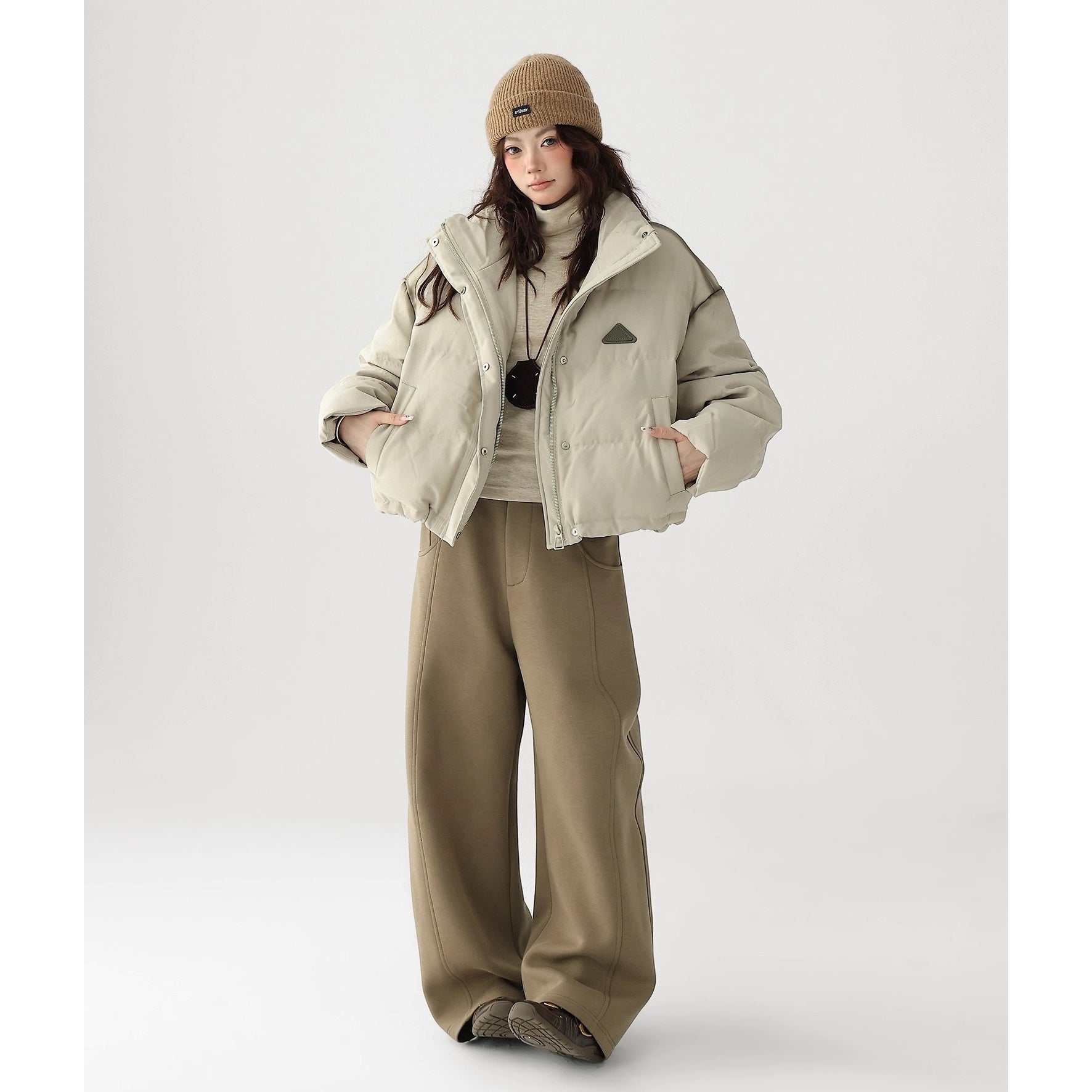 Stand Collar Short Down Jacket AC7016