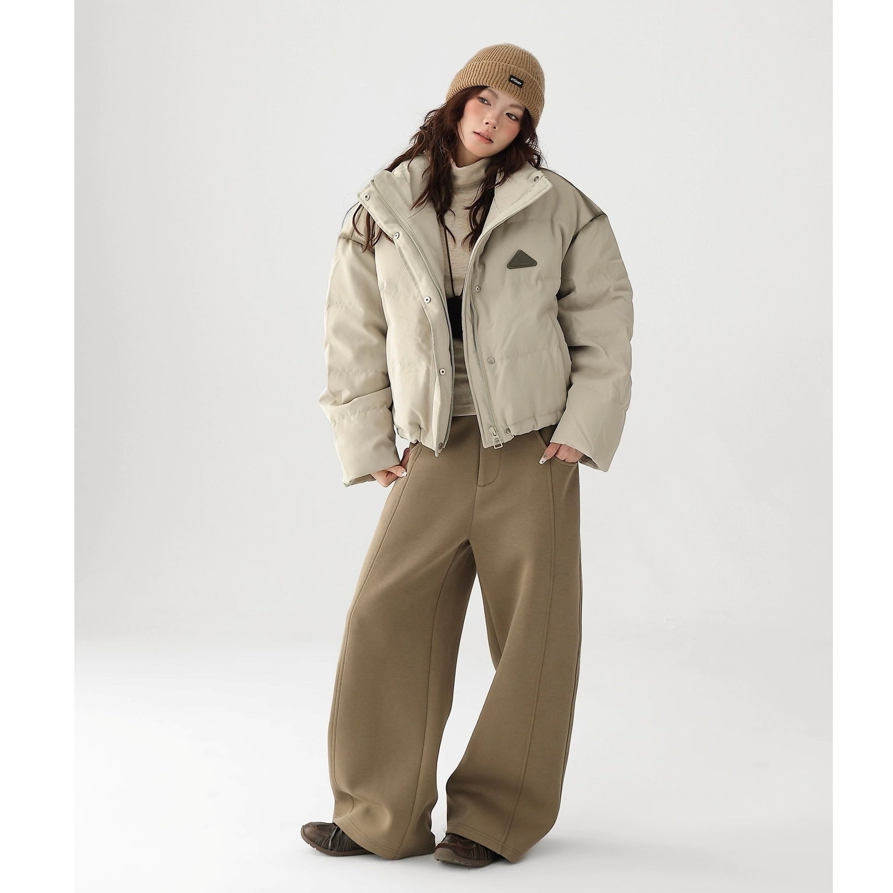 Stand Collar Short Down Jacket AC7016