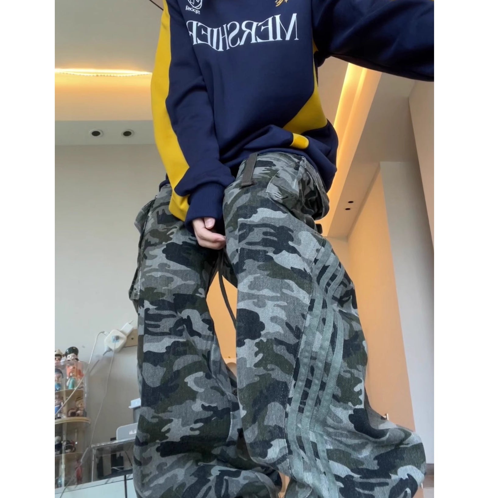 Side Line Camouflage Cargo Pants MW10233