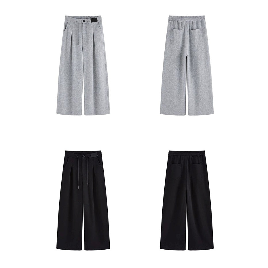 Tuck Straight Wide-leg Casual Pants OS2018