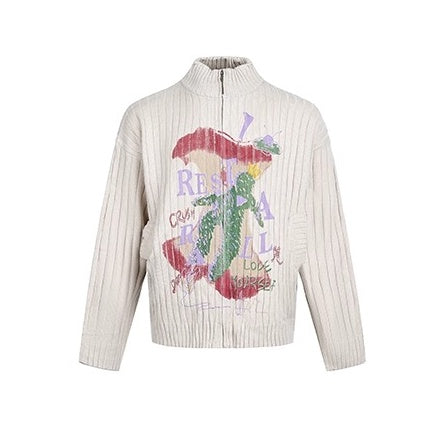 Monogram Print Lib Knit Cardigan EZ264