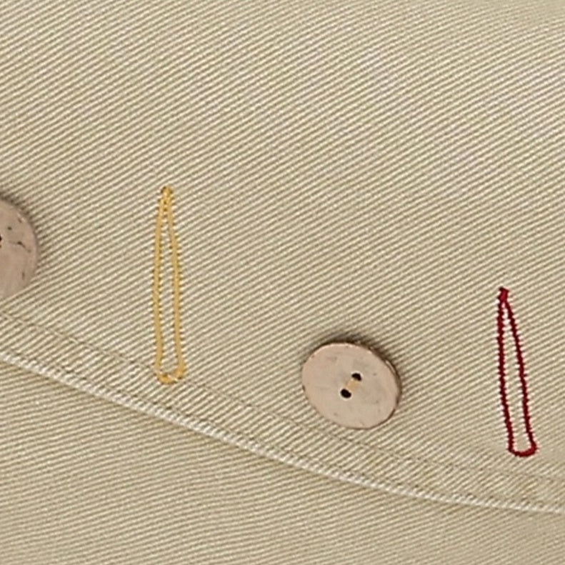 Vintage Button-Embellished Curve Jeans AC7133