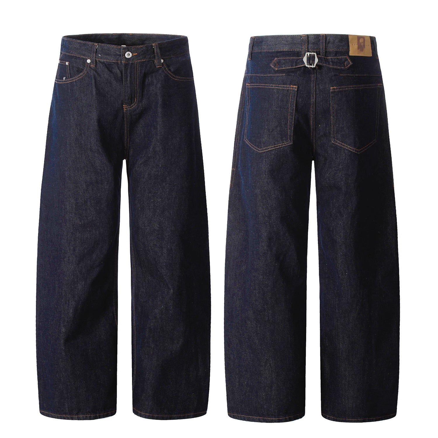 Back Strap Wide-Leg Curve Jeans MN9038