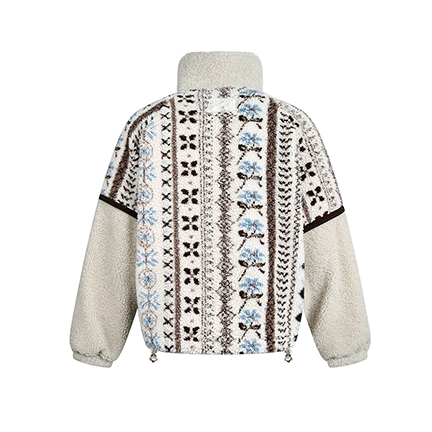 Ethnic Style Polar Fleece Stand Collar Jacket EZ277