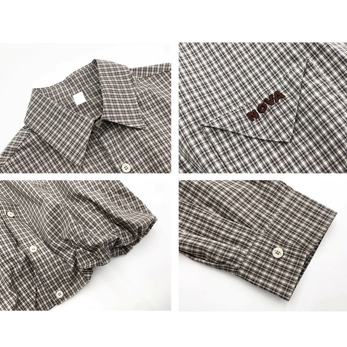 Retro Plaid Cropped Shirt Jacket MN9005