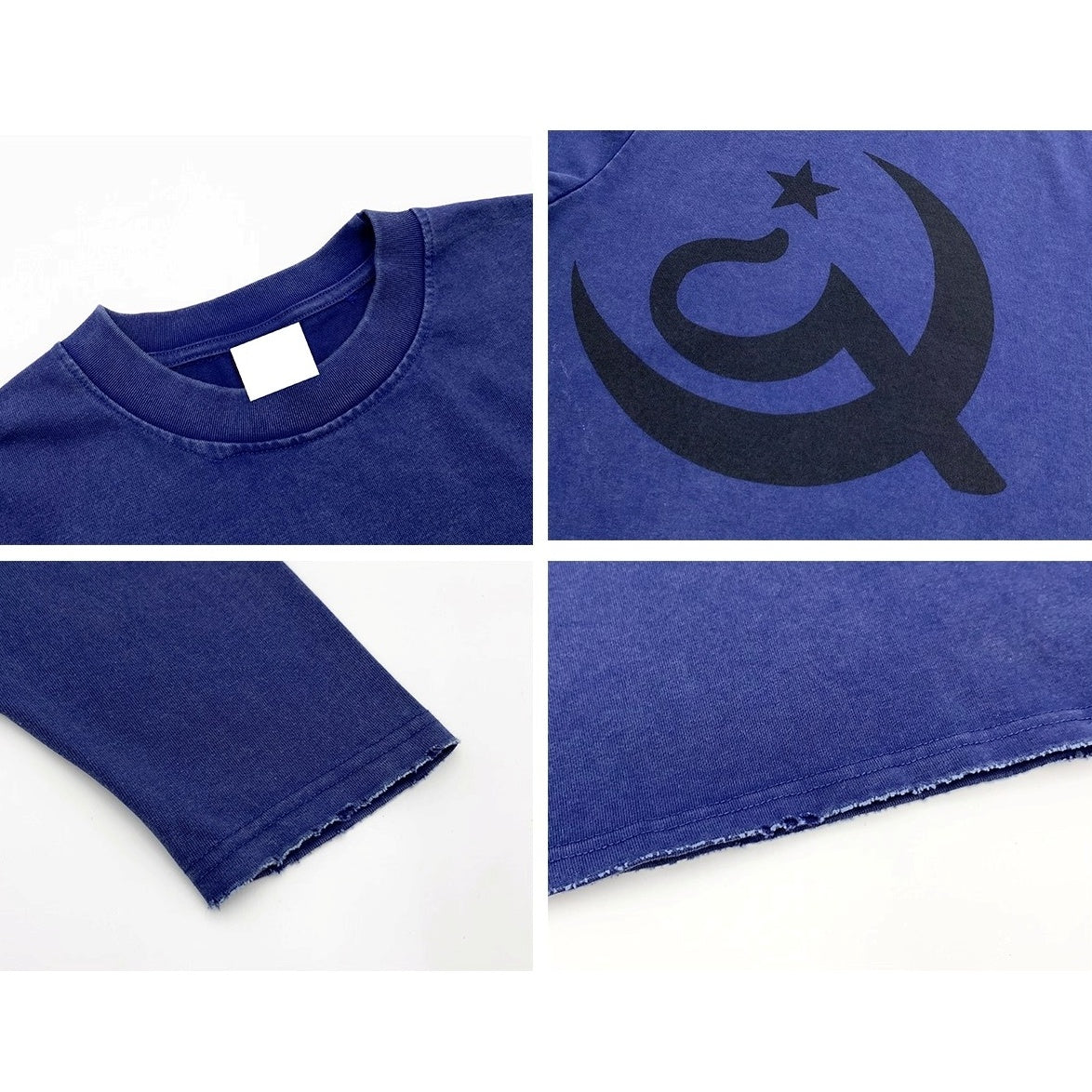 LOGO Print Wide Long Sleeve T-shirt MN9046