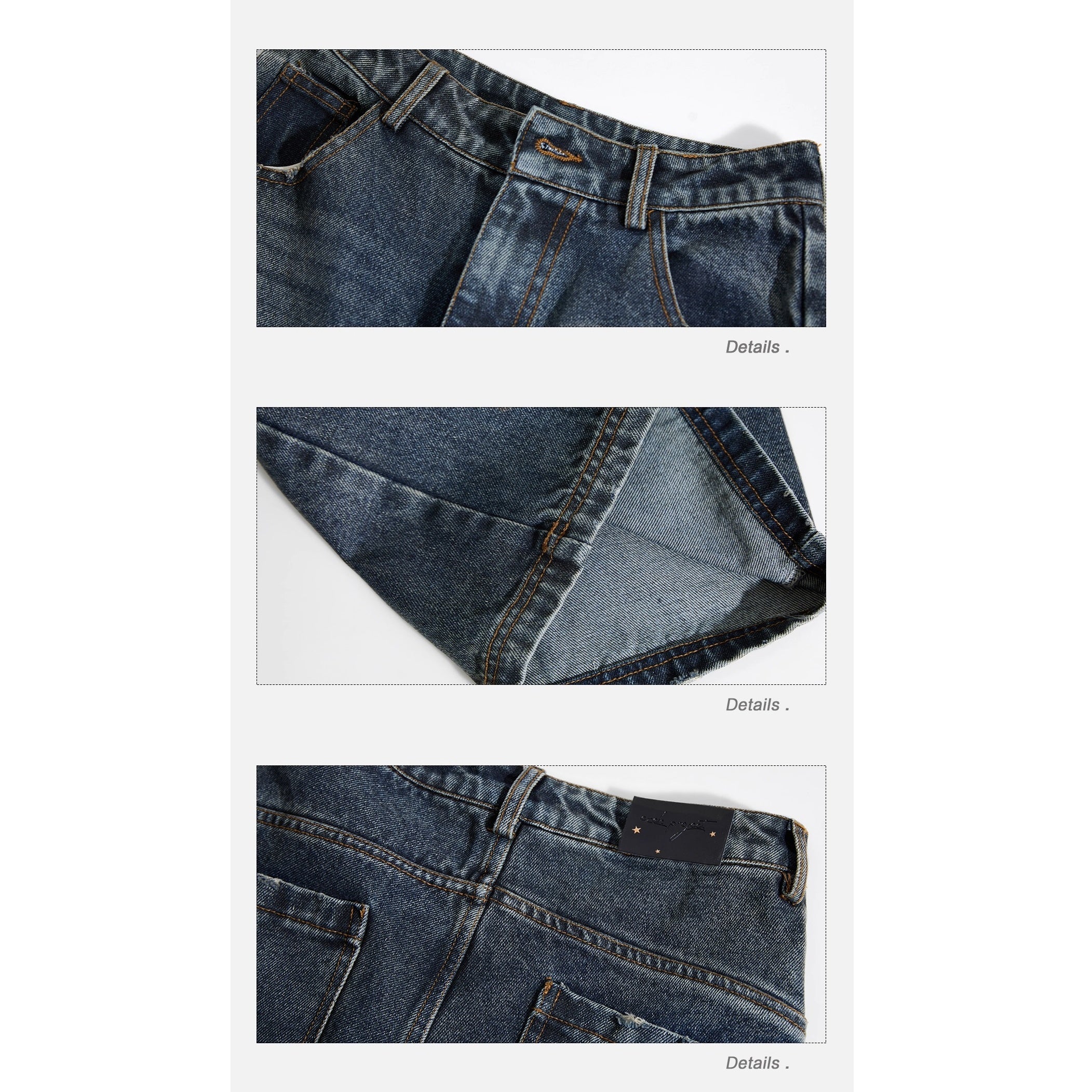 High Waist Vintage Wide Curve Jeans EZ271