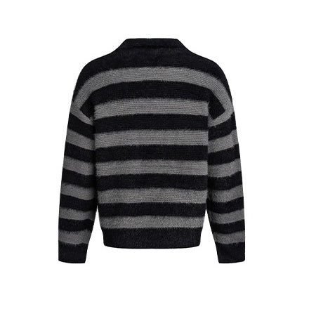 Border Lapels Contrast Sweater EZ265